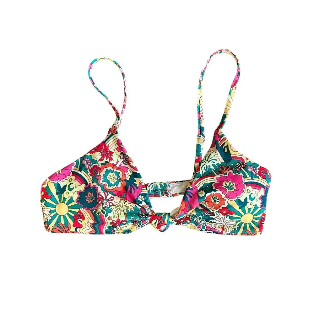 Andie Swim The Santorini Bikini Top in Paisley S